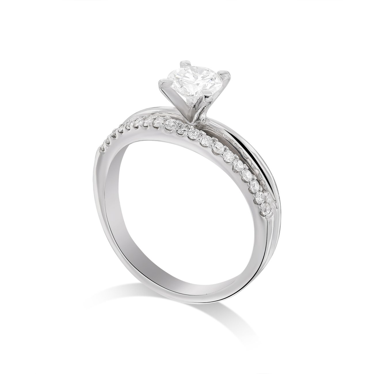 Alternative view of טבעת אירוסין DANIELLE (יהלום מעבדה)