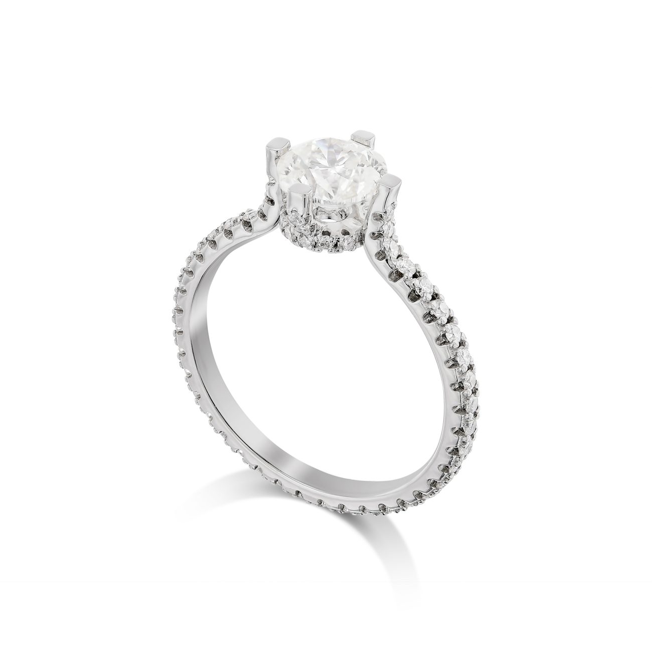 Alternative view of טבעת אירוסין ADI (יהלום מעבדה)