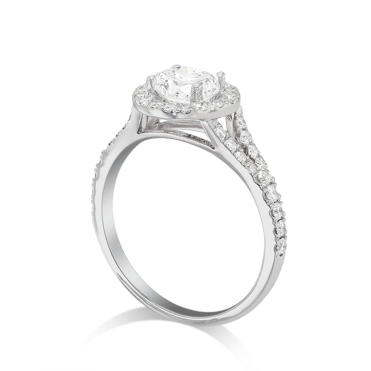 Alternative view of טבעת אירוסין יהלומים טבעיים ABBEY