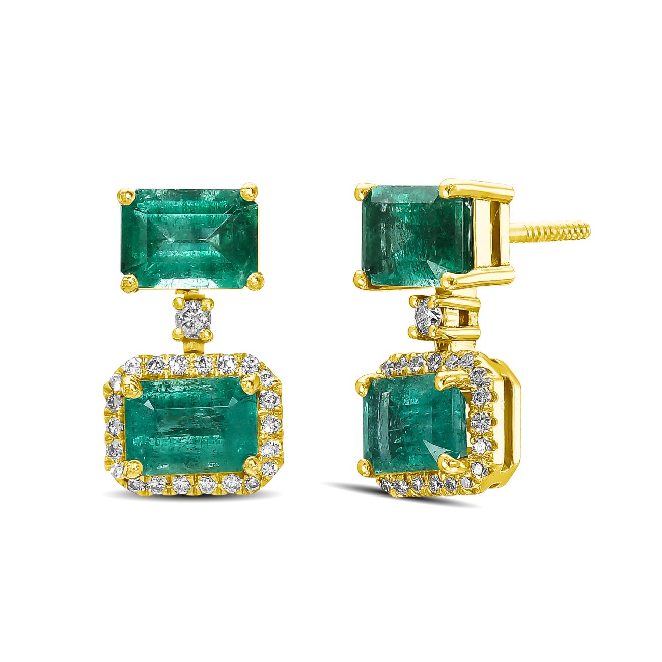 Alternative view of עגילי יהלומים EVE