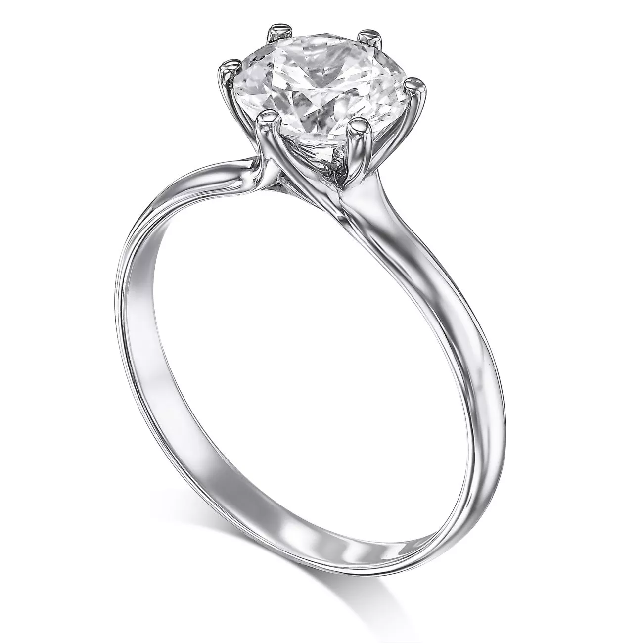 טבעת אירוסין קלאסית KAYA זהב לבן