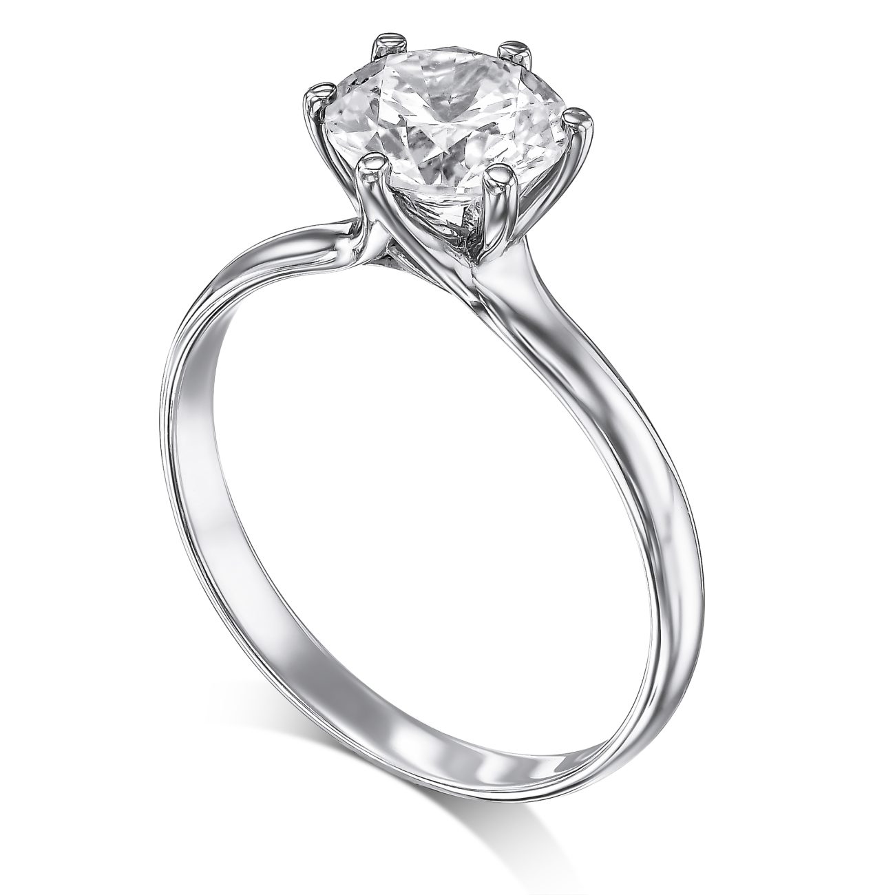 טבעת אירוסין קלאסית KAYA זהב לבן