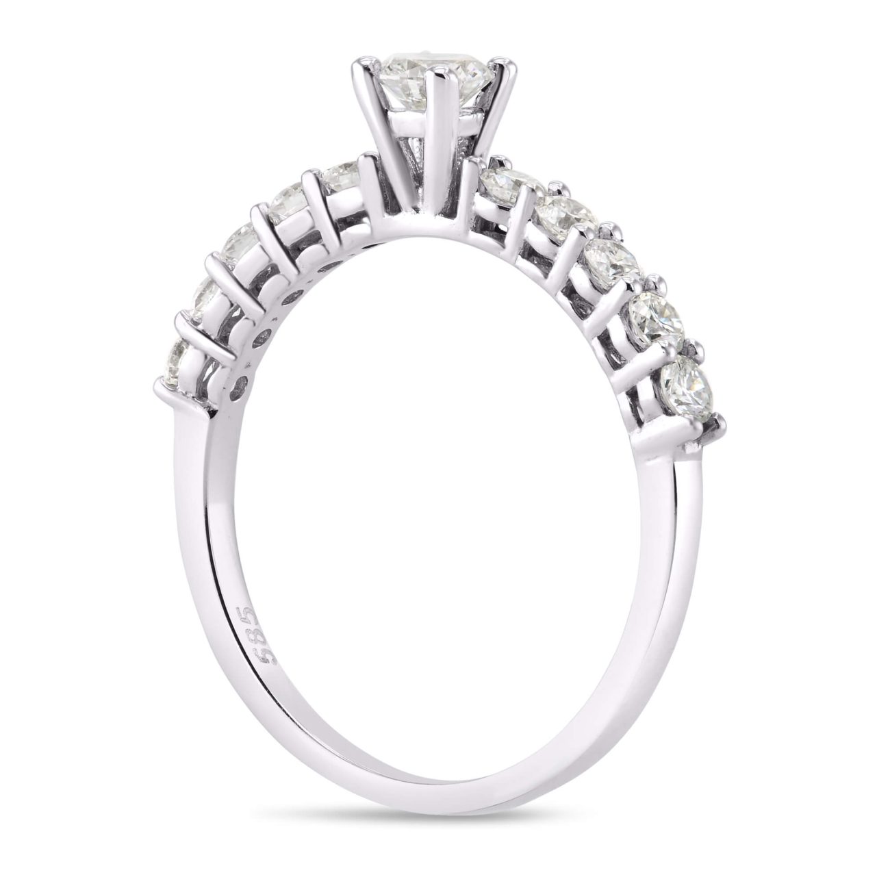 Alternative view of טבעת אירוסין יהלומים טבעיים SHAI