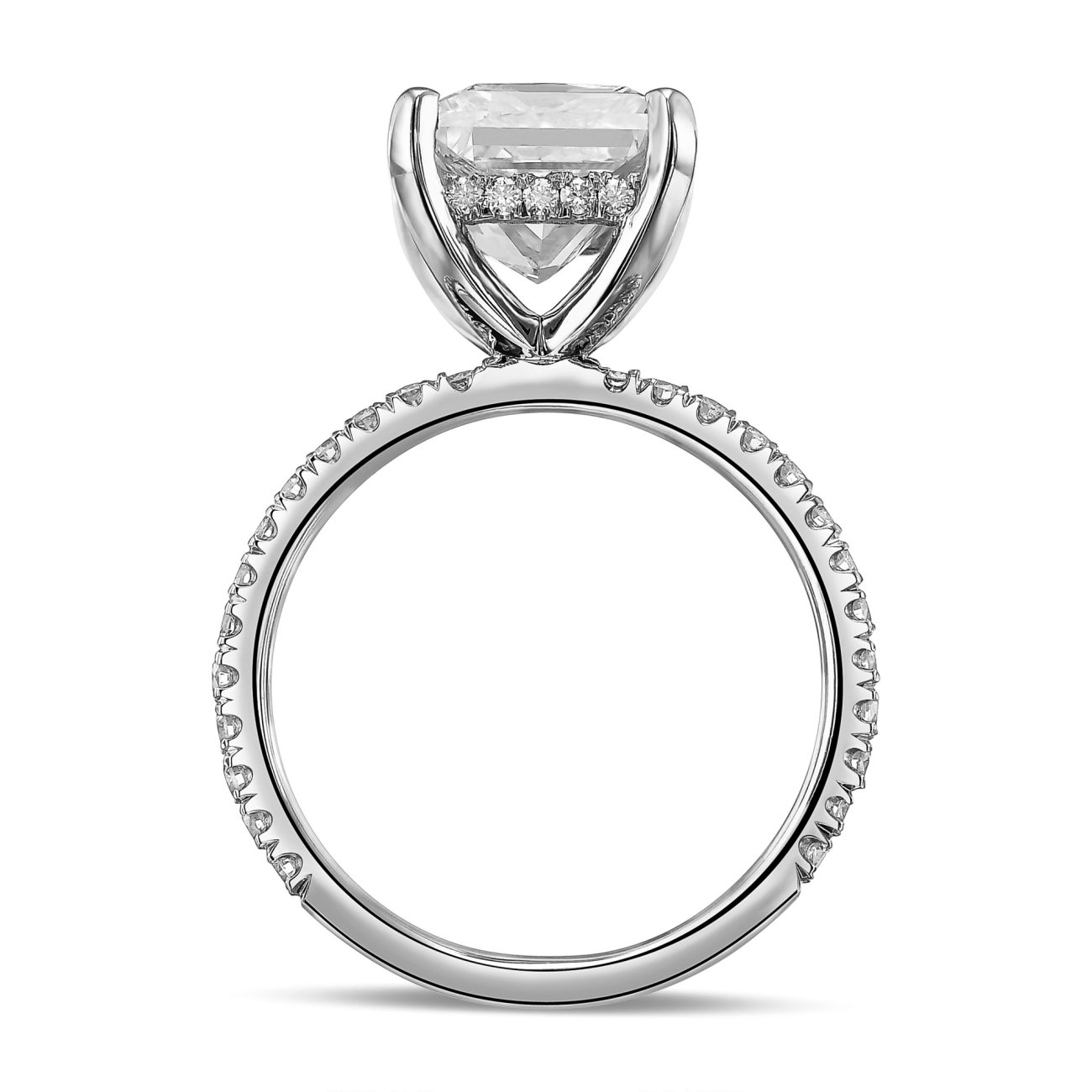 Alternative view of טבעת אירוסין יהלומים טבעיים CARMEN