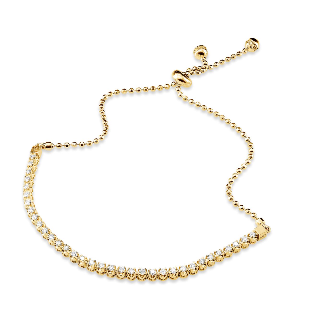 Alternative view of צמיד חצי טניס יהלומי מעבדה FIONA