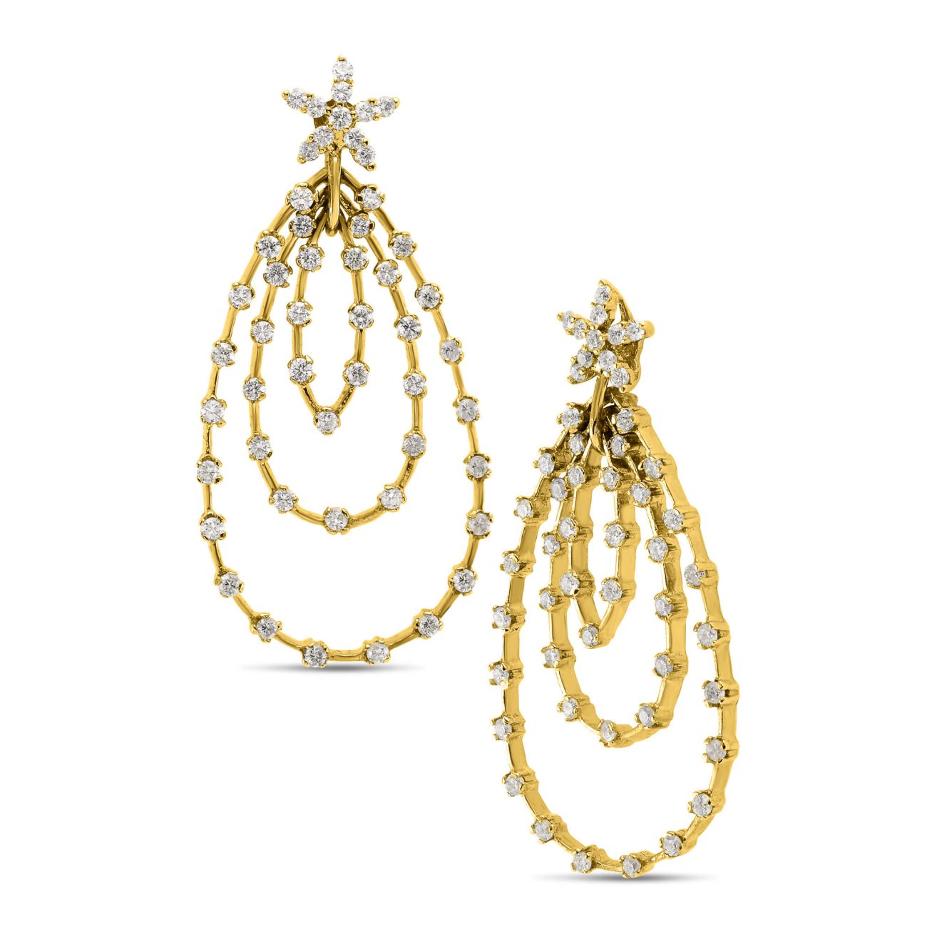 Alternative view of עגילי יהלומים טבעיים MILLIE