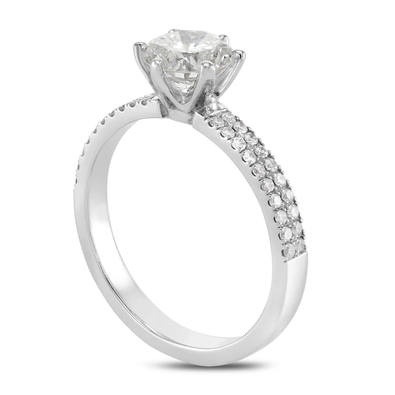 Alternative view of טבעת אירוסין יהלומים טבעיים BRIT