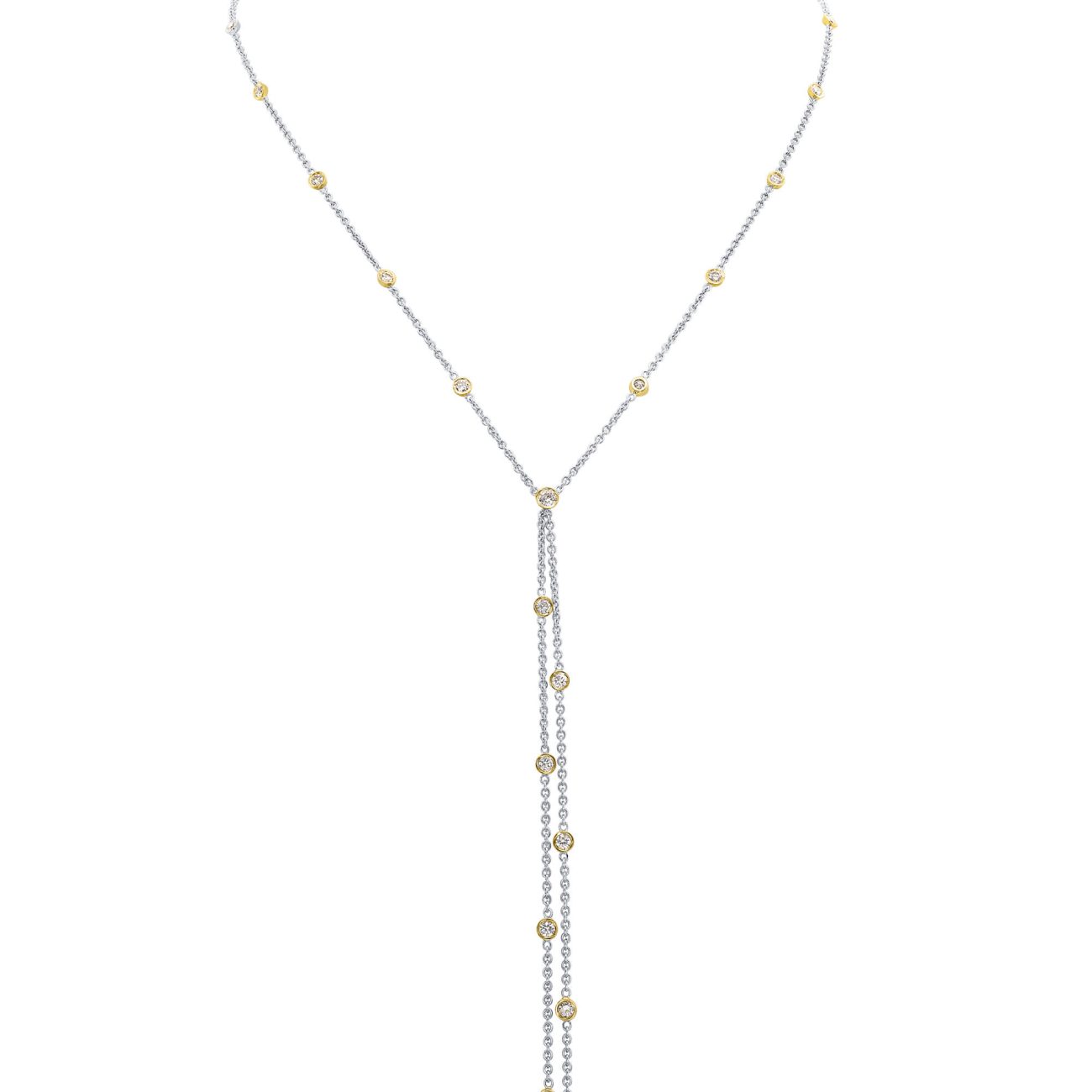 Alternative view of שרשרת יהלומים טבעיים MELODY
