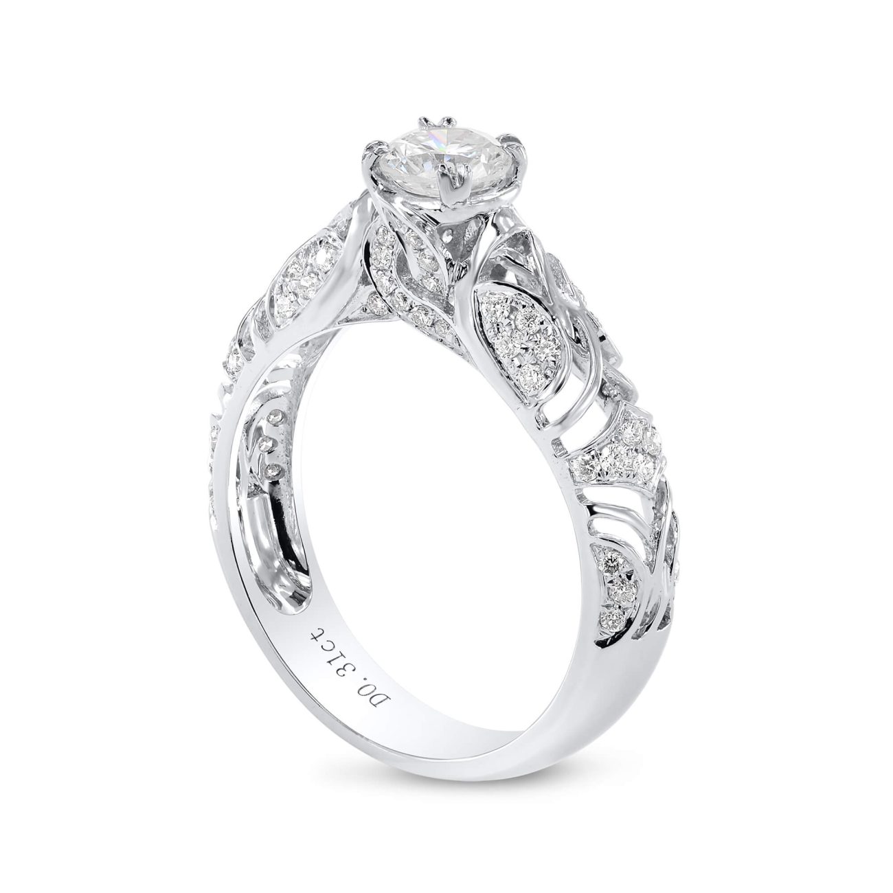 Alternative view of טבעת אירוסין EMANUEL (יהלום מעבדה)