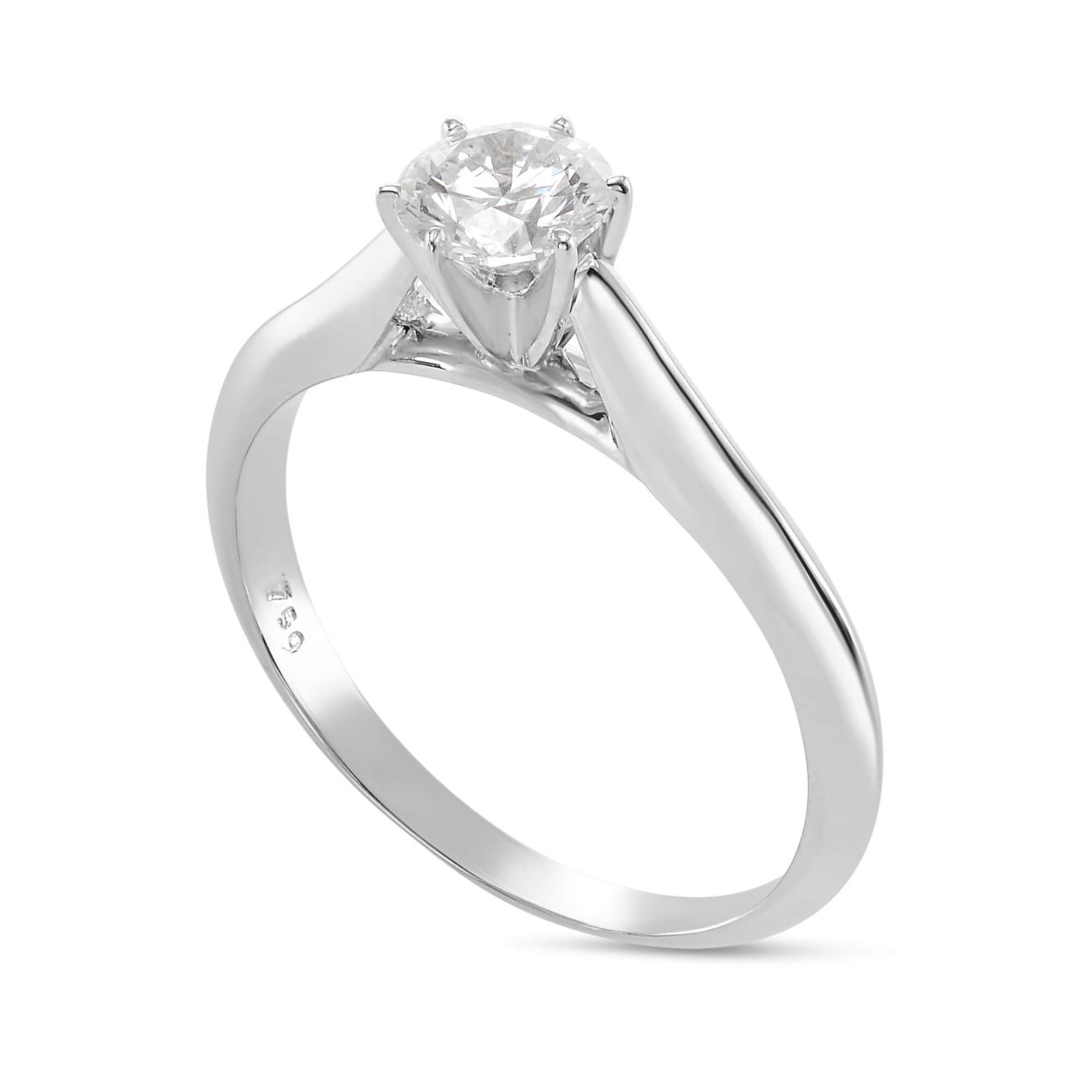 Alternative view of טבעת אירוסין יהלומים טבעיים AMANDA