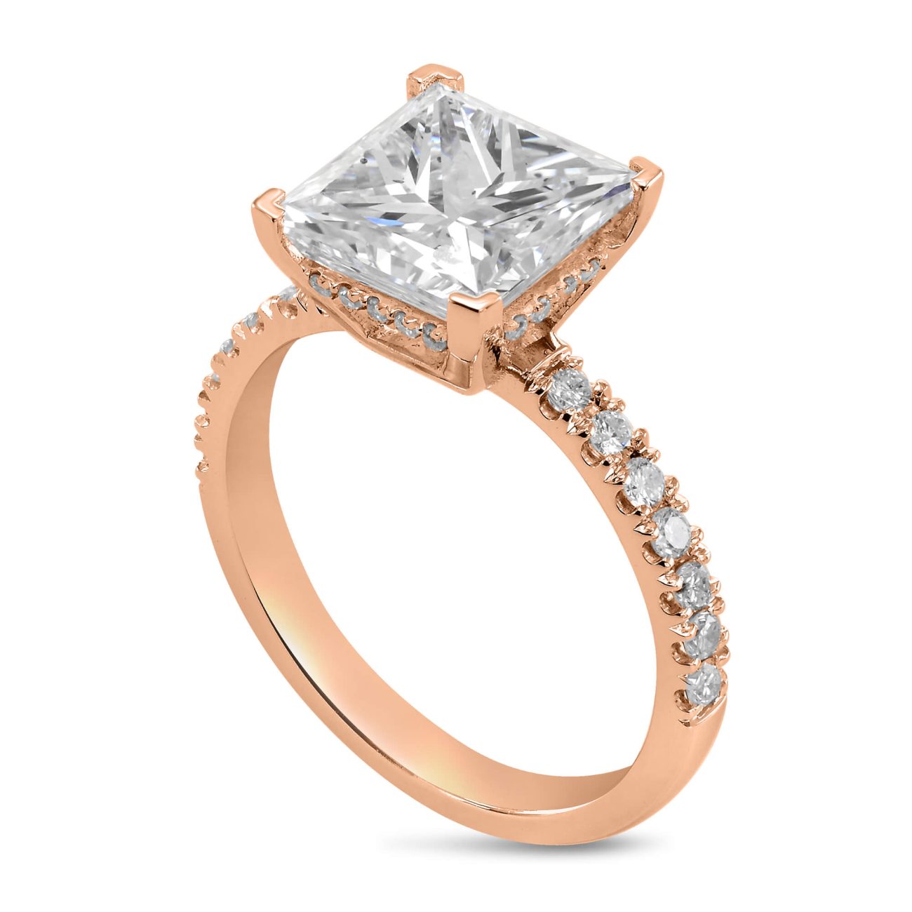 Alternative view of טבעת אירוסין CARMEL (יהלום מעבדה)