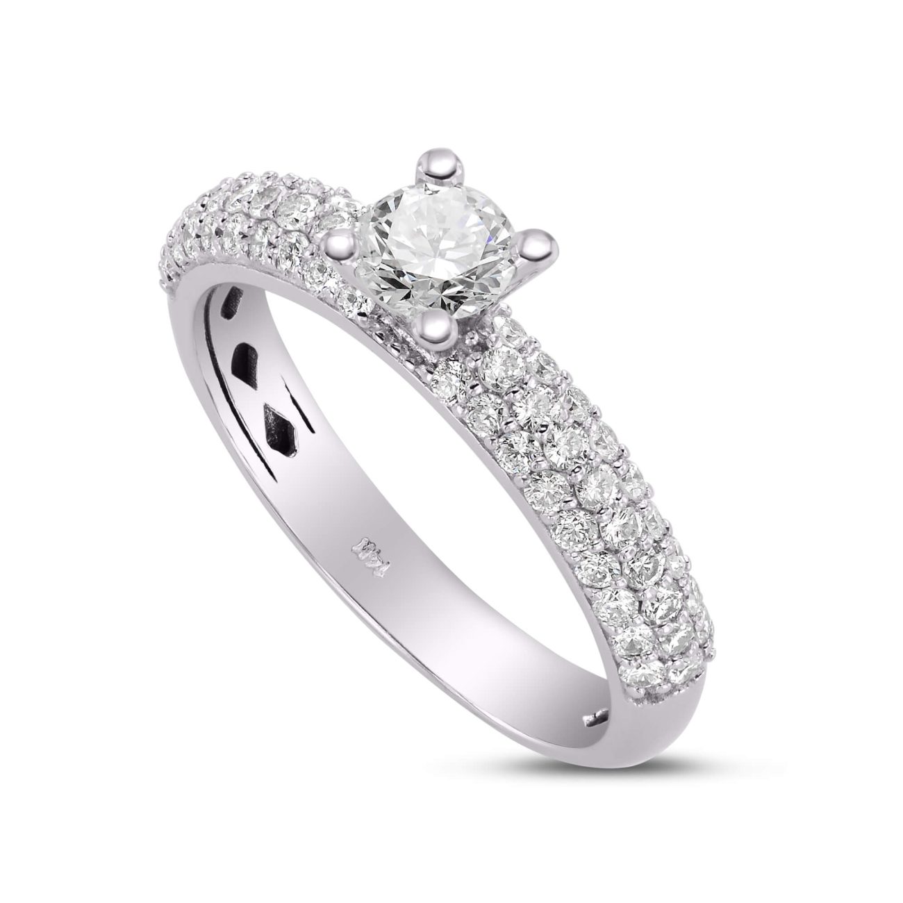 Alternative view of טבעת אירוסין יהלומים טבעיים MARINA