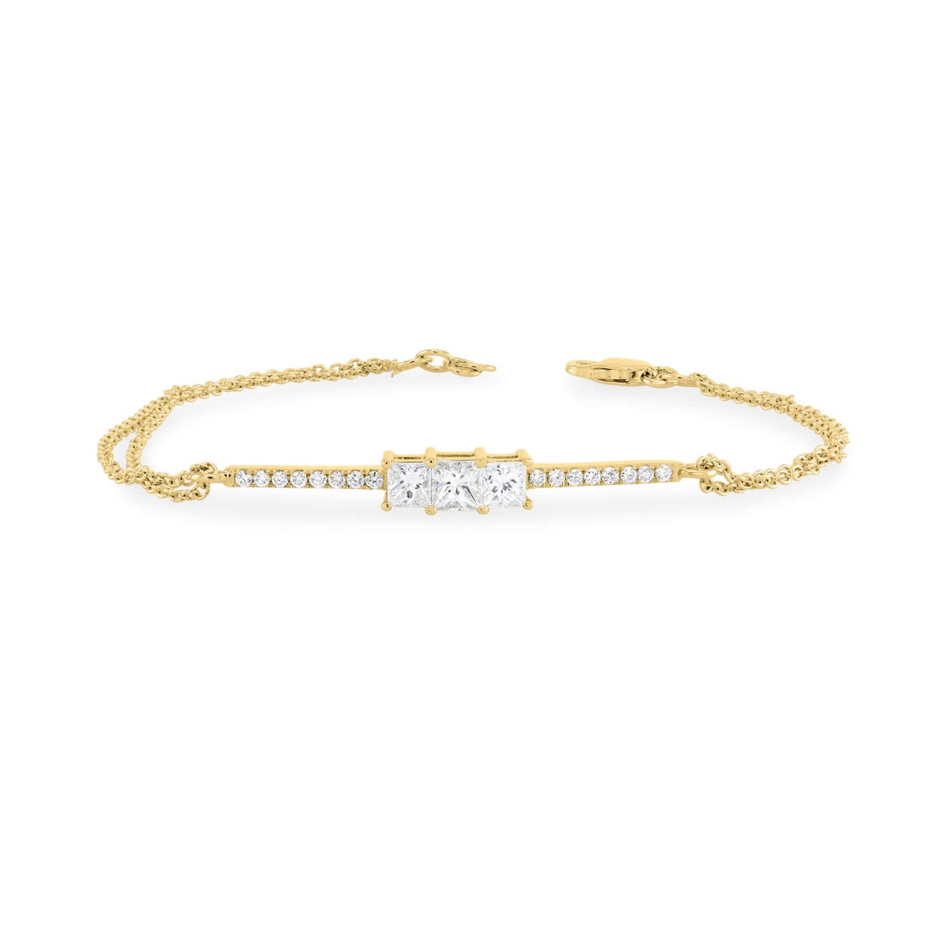 Alternative view of צמיד יהלומי מעבדה FREYA