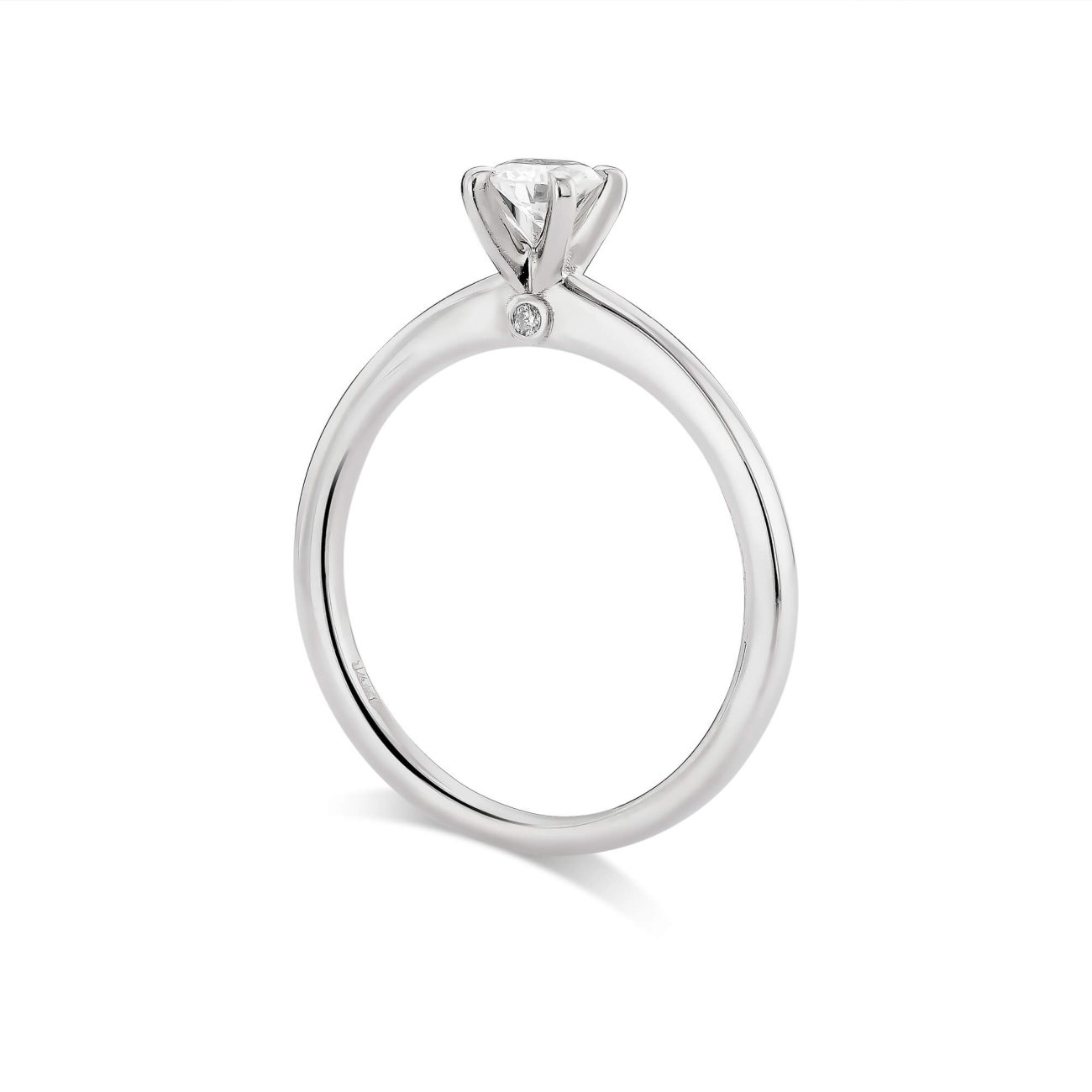 Alternative view of טבעת אירוסין יהלומים טבעיים LEVANA