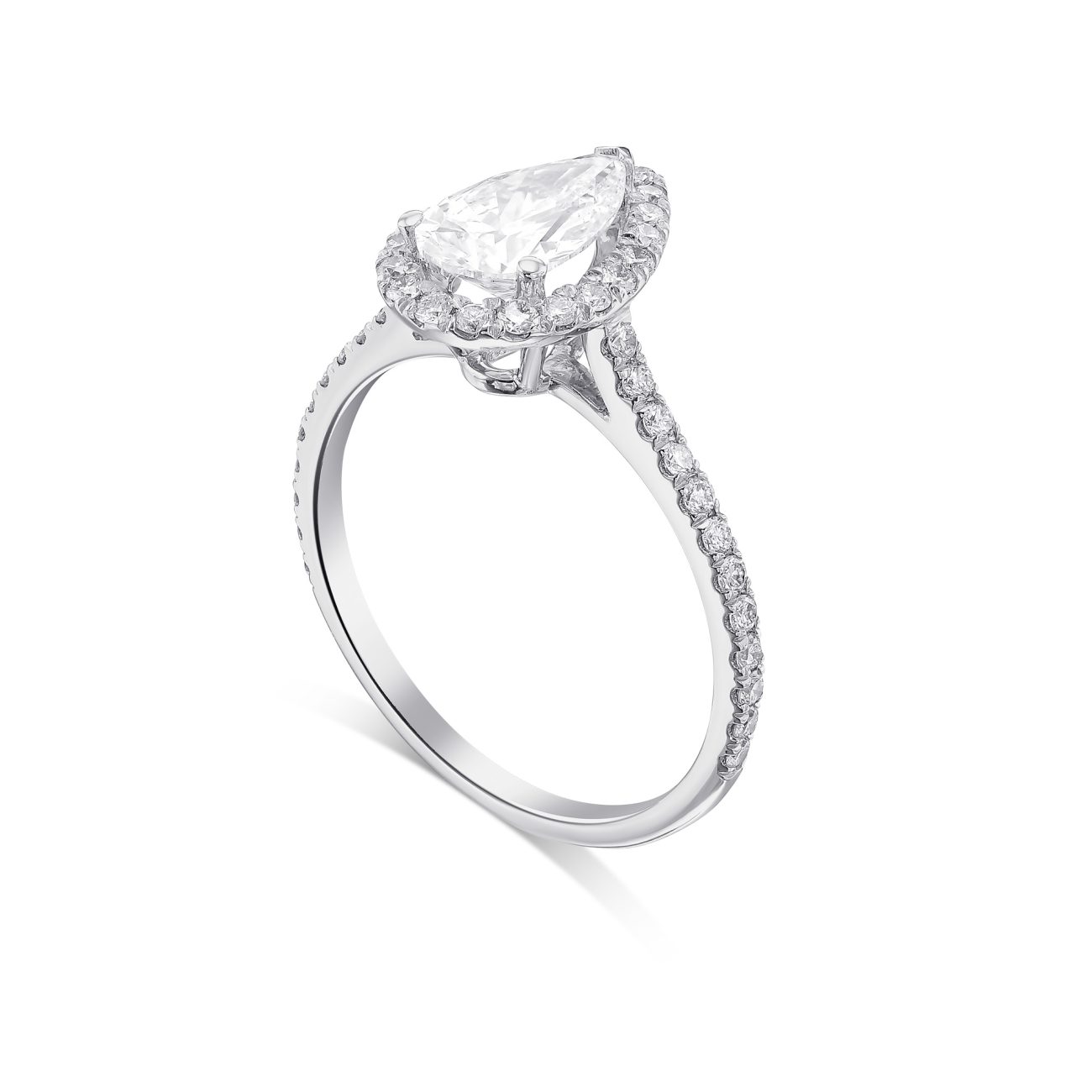 Alternative view of טבעת אירוסין יהלומים טבעיים ADELE