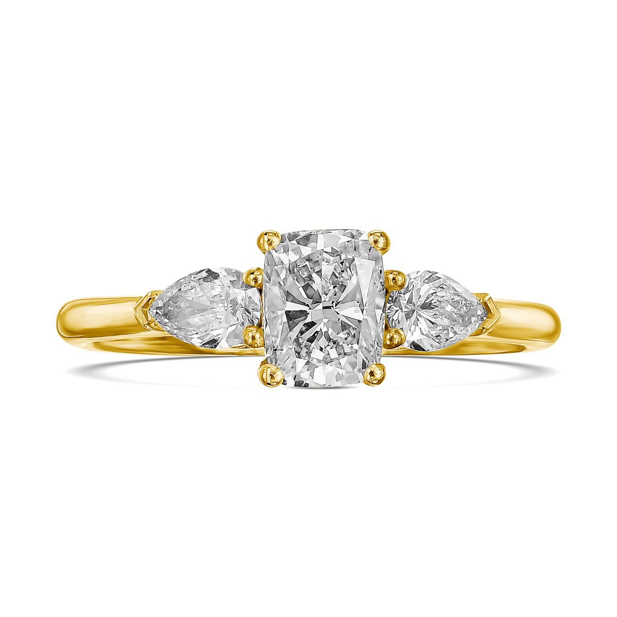 טבעת אירוסין קלאסית BELL זהב צהוב