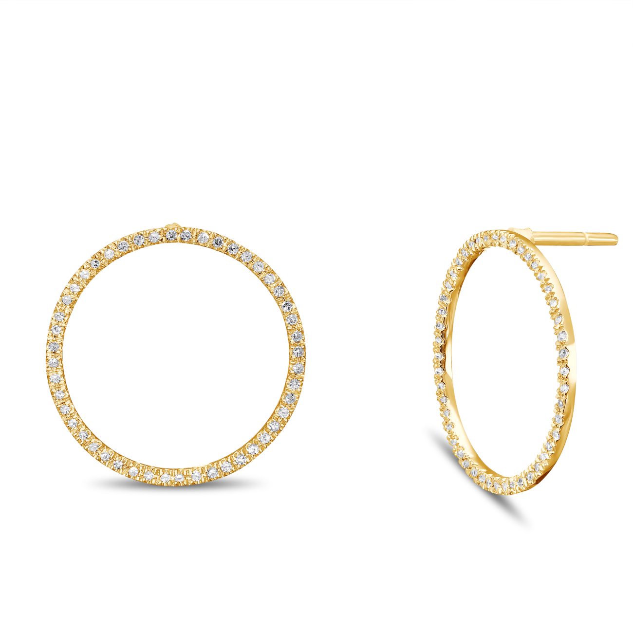 Alternative view of עגילי יהלומי מעבדה MORAN