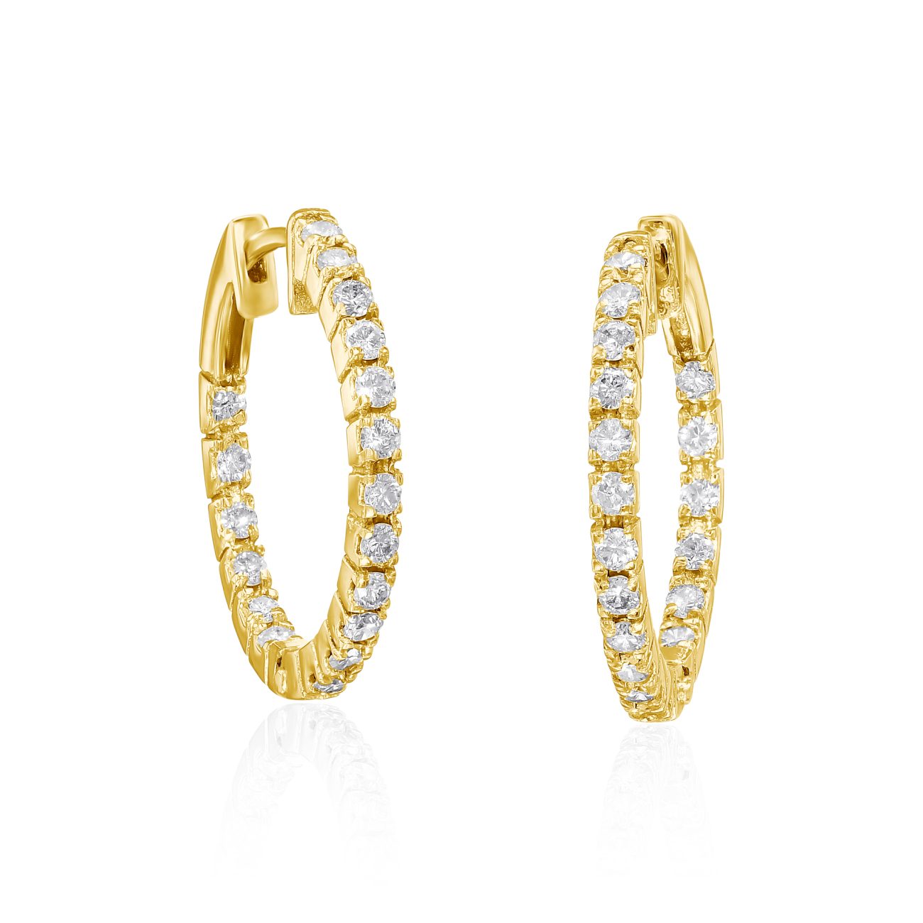 Alternative view of עגילי יהלומים ALEX