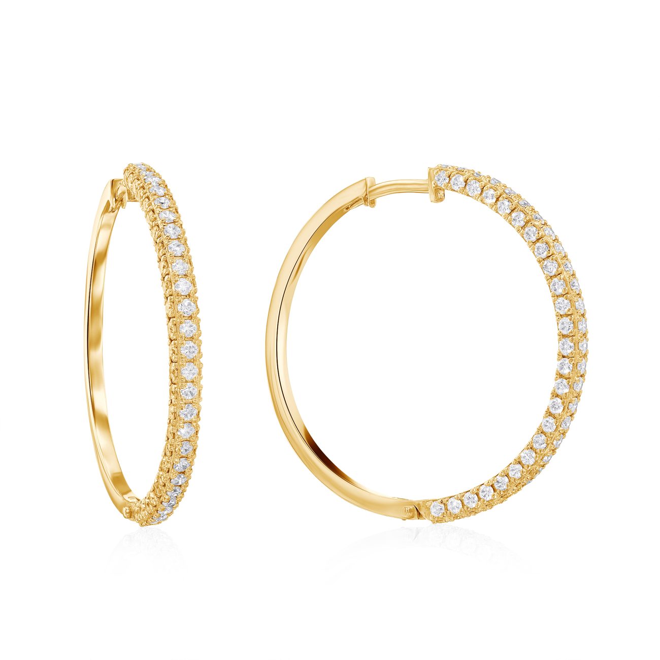 Alternative view of עגילי יהלומים ALIN