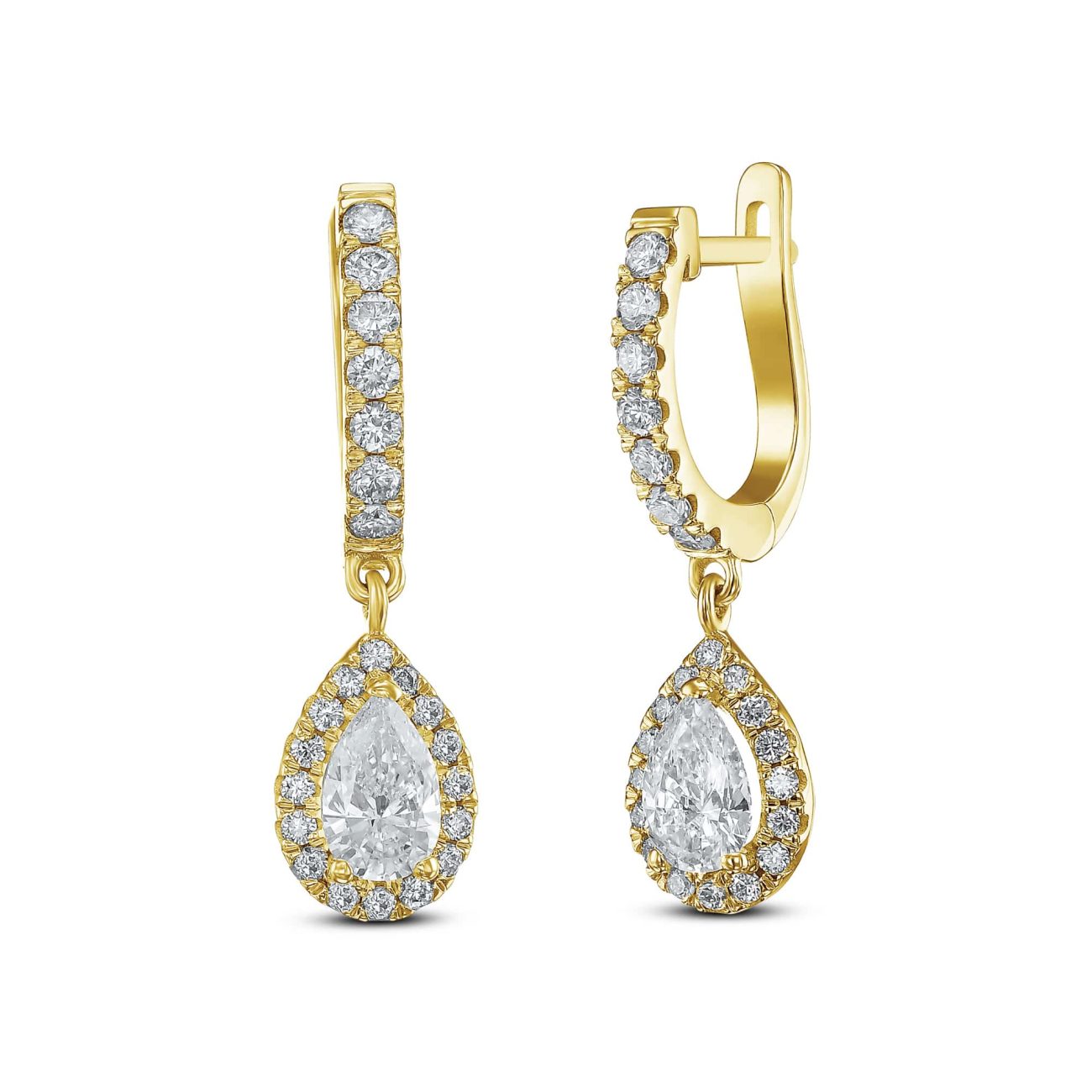 Alternative view of עגילי יהלומים ARIANA