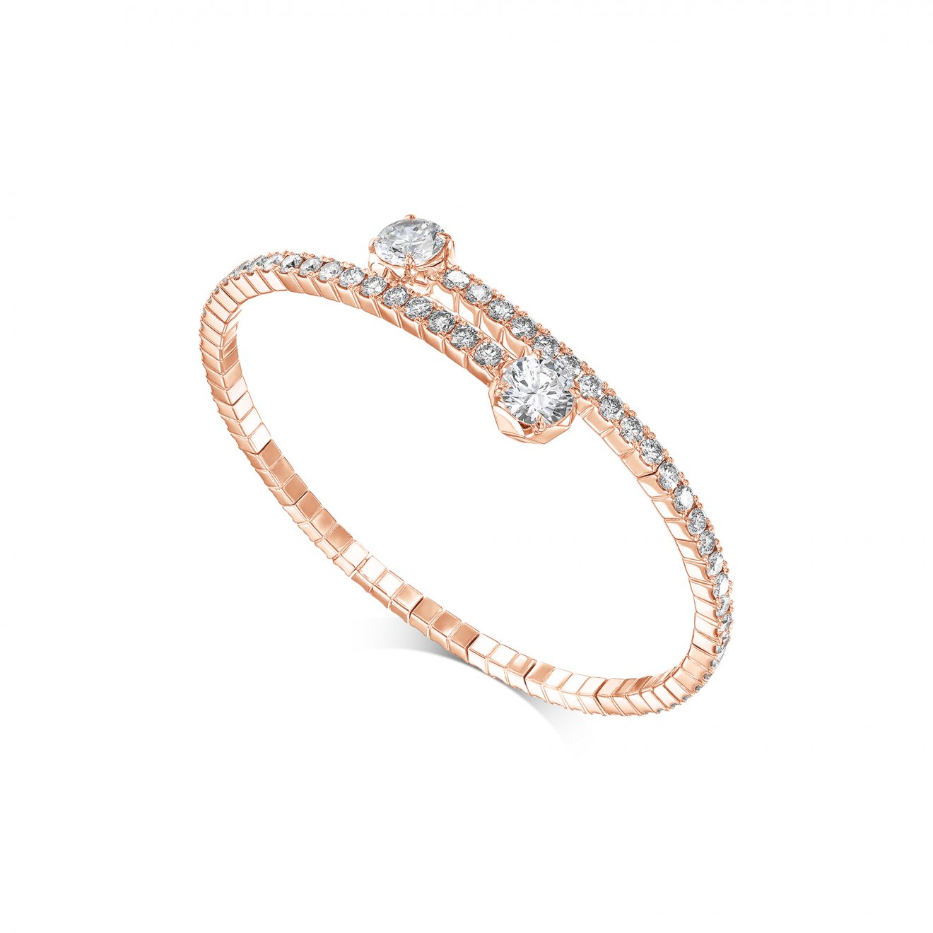 צמיד יהלומים זהב ורוד דגם ALMA bracelet