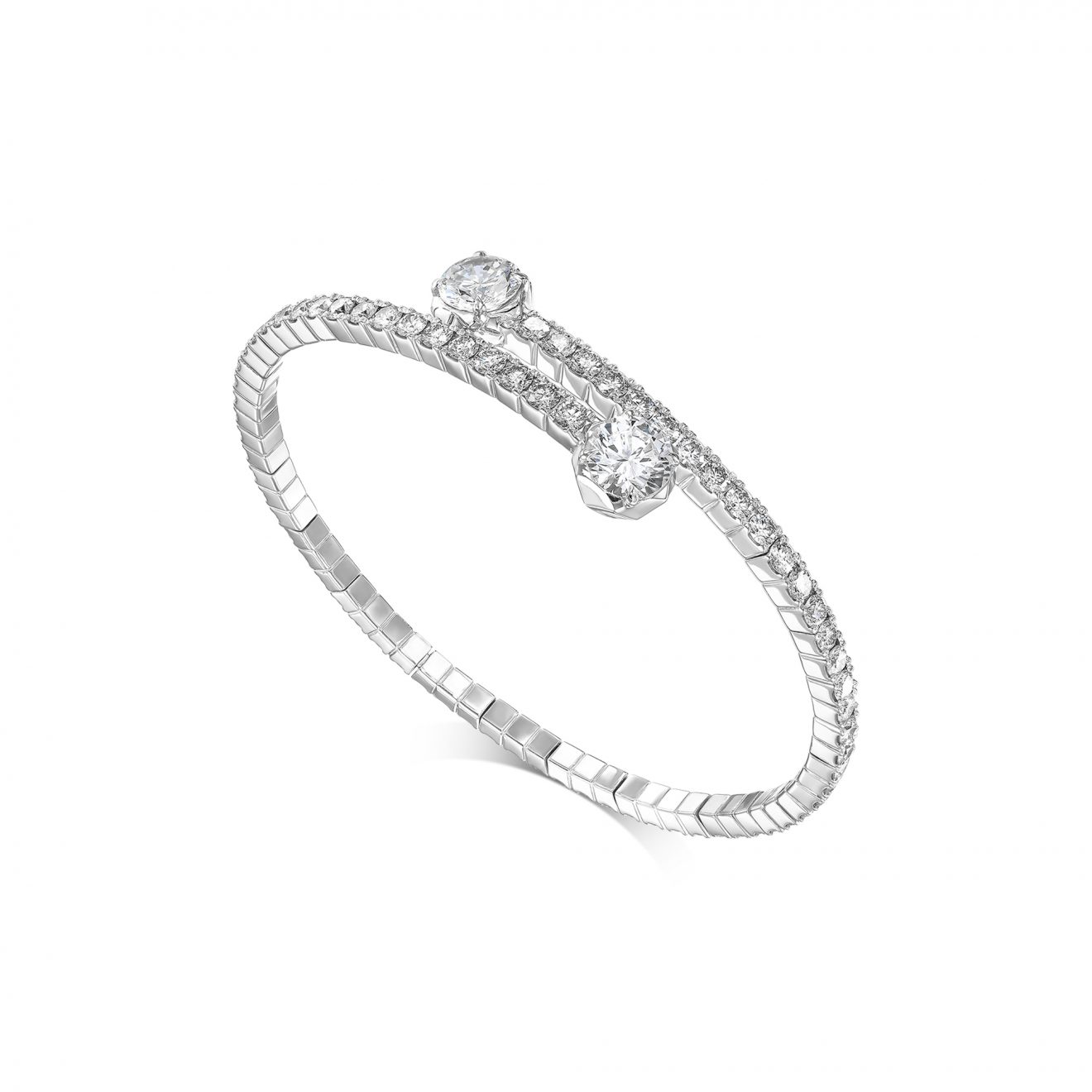 צמיד יהלומים זהב לבן דגם ALMA bracelet