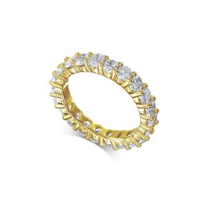 טבעת איטרניטי זהב צהוב דגם A ROUND ETER