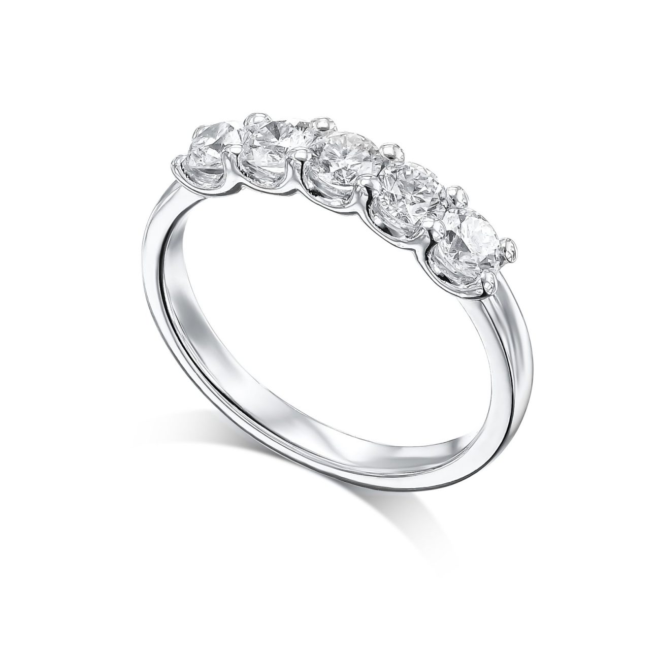 Alternative view of טבעת איטרניטי יהלומים טבעיים FIFTH