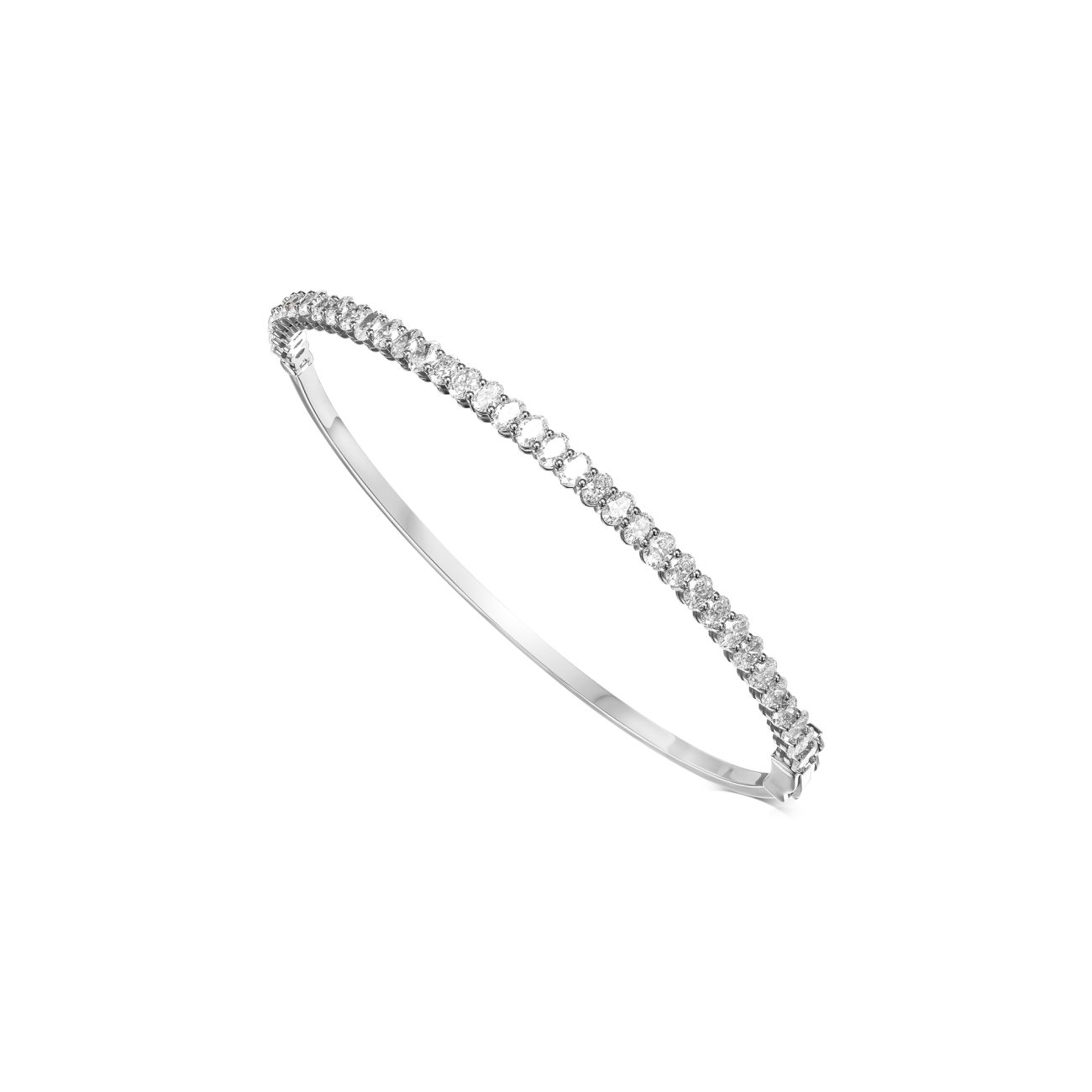 Alternative view of צמיד יהלומי מעבדה אובלים ANI