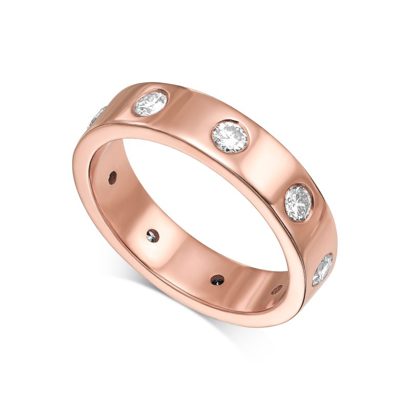 Alternative view of טבעת יהלומים טבעיים TULIP