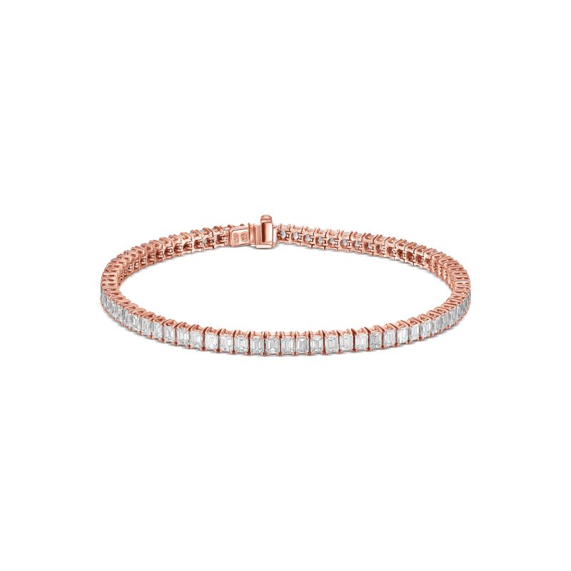 צמיד טניס יהלומים טבעיים אמרלד