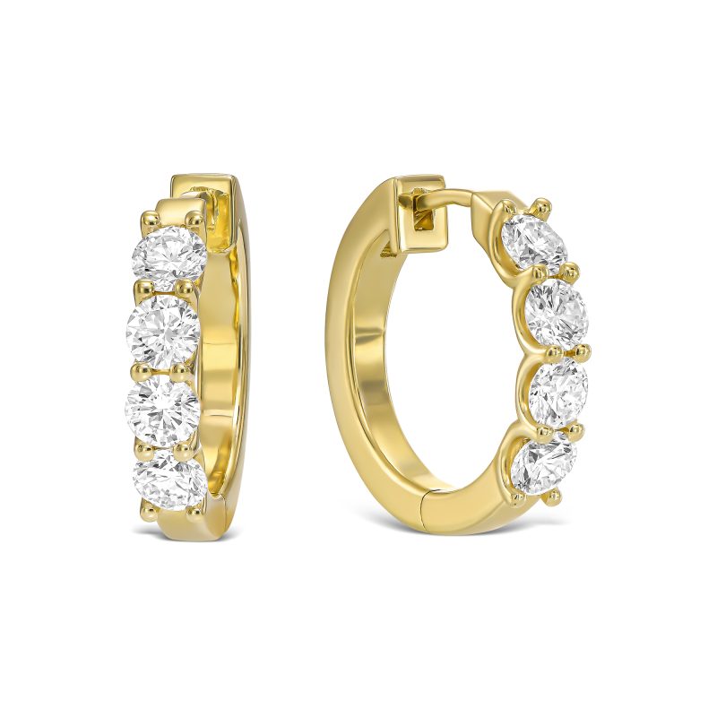 עגילי חישוק זהב