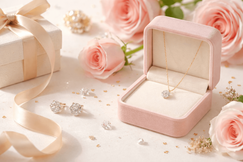 מדריך המתנות: עגילי יהלומים ושרשראות זהב לנשים